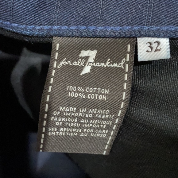 Designer 7 For AllMankind  jeans, Slimmy fit size 33 dark blue Jeans - Picture 3 of 5